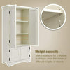 Vintage Kitchen Pantry Larder White Cabinet Cupboard Storage Unit Shelves Wooden