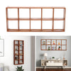 Wall Mounted 10 Cubes Organizer Wooden Floating Storage Display Shelf Cabinet