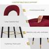 Velvet Bar Stool Modern Breakfast Bar Chair Kitchen Barstool Backrest Metal Legs