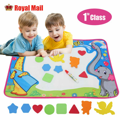 72 x 52 Large Aqua Doodle Water Painting Drawing Mat Mess Toys Kids Board Free
