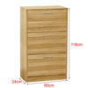 Shoe Cabinet Storage Unit Wooden Shoe Rack Stand Cupboard 2 3 Drawer Organiser