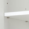 Mondeer Tall Bathroom Cabinet Slim Cabinet w/ 2 High Gloss Doors 6 Shelves White