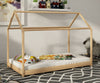 Bed Frame Solid Pine Kid's House Style Bedframe for Girl Princess Teens Bed NEW