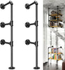 Metal Pipe Floating Shelf, Wall Mounted Industrial Hanging Storage Unit