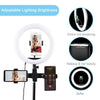 LED Ring Light with Tripod Stand 9.8 inch Dimmable Halo Light with 3 Color Modes