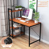 Wood Computer Desk with 4 Tier Shelves Modern PC Laptop Study Table Home Office