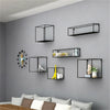 Metal Floating Cube Shelves Storage Shelf Wall Hanging Bookcase Shelving Display