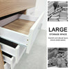 Modern White Chest of Drawers Sideboard Cabinet Storage 8 Draw Bedroom Furniture