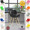 Eiffel Retro Dining Computer Desk Chair Seat Wooden Leg Home Office Room Study