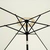 Patio Umbrella Parasol Sun Shade Garden Aluminium Cream White 2.7M