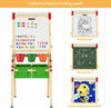 Kids Easel Wooden 2in 1 Blackboard Whiteboard White Drawing Writing Chalk Board