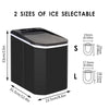 Countertop Ice Maker Machine with Ice Scoop & Basket for Home Kitchen Bar 1.5L