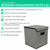 4PCS Foldable Storage Boxes with Lids Fabric Cube Clothes Organiser Storage Case