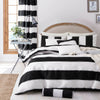 Reversible Duvet Quilt Cover Bedding Set Single Double King Size + Pillow Cases