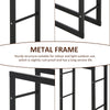 100cm Metal Firewood Log Holder Rack Elevated Design, Base Side Rails