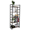 5-Tier Metal Ladder Shelf Bookshelf Storage Rack Plants Display Shelving Unit UK