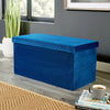Folding Ottoman Chest Solid Sturdy Storage Space Saving Bedding Box Trunk