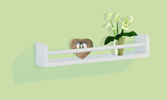 Floating Wall Mounted Wooden Modern Display Single Shelf Storage