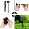5M LED Rope Strip Tube String Fairy Solar Power Garden Party Outdoor Light