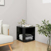 High Gloss Black Coffee Table Side End Tables Living Room Furniture 33x33x34.5cm