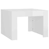 Coffee Table Side Table High Gloss White 50x50x35 cm Chipboard Living Room Set