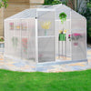 10x6ft Walk In Greenhouse Cold Frames Polycarbonate Plant Vege Growing with Base