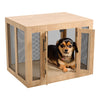 XL Wooden Puppy Cage Furniture Style Dog Crate End Table Pet Kennel House w/Door