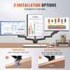 VEVOR Triple Monitor Arm Mount Desk Stand for 13"-27" Screens up to 20 lbs Each