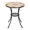 60CM Round Mosaic Garden Coffee Table Decorative Outdoor Dining Furniture 50lbs