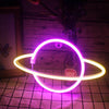 LED Neon Sign Lamp Universe Panel Wall Light Home Party Room Bar Decoration