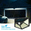 4X 100LED Solar Power PIR Motion Sensor Wall Lights Outdoor Garden Security Lamp
