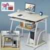 Home Office Computer Desk Study Writing Table PC Workstation Shelf Furniture UK