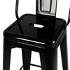 Industrial Metal Tall Table 4pcs Bar Stool Chair Breakfast Cafe Tolix Furniture