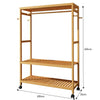 Wooden Clothes Rail Rack Garment Dress Hanging Display Stand Shoes Storage Shelf