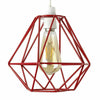 Metal Pendant Light Shade Ceiling Industrial Geometric Wire Cage Lampshade Lamp