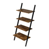 4 Tier White Ladder Wall Shelf Home Storage/Display Unit Bookcase Stand