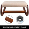 Ergonomic Kneeling Chair Velvet Office Chairs Home Rocking Posture Stool Wood