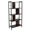 Vintage industrial 5 Tier Bookshelf Storage Rack Ladder Shelf Organizer Stand