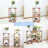 8 Tiers Wooden Garden Plant Stand Indoor Outdoor Flowers Planters Shelf Decor