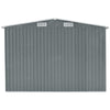 12x10ft Garden Shed Metal Apex Roof Outdoor Storage House with Free Foundation