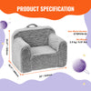 Kids Armchair Kids Sofa with High-density 25D Toddler Chair Sherpa Fabric