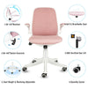 Office Game Chair Adjustable Swivel Mid-Back Computer Desk Chair Padded Armrest