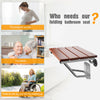 Folding Shower Seat Bench Wall Mounted Bathroom Seat Stool Elderly Disabled