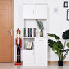 Freestanding Kitchen Cabinet Storage Unit Pantry Cupboard Organiser White