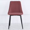 4x Upholstered Velvet Dining Chairs Padded Seat Metal Leg Lounge Kitchen Bedroom