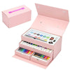54 Pieces Kids Art Artist Set In A Box With Drawers Pens Pencils Crayons Paints
