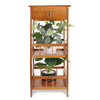 Vintage Bedside Cabinet Table Nightstand Shelves Bedroom Furniture with 1 Drawer