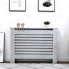 UK High Gloss Radiator Covers Wood Grill Cabinet With Slats Black/Grey/White