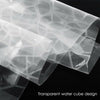 3D EVA Diamond Shower Curtain Clear Waterproof Plastic Water Cube Thicker &Hooks