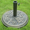 Cast Iron Round Umbrella Parasol Base Stand Patio Outdoor Garden Heavy Duty 9kg